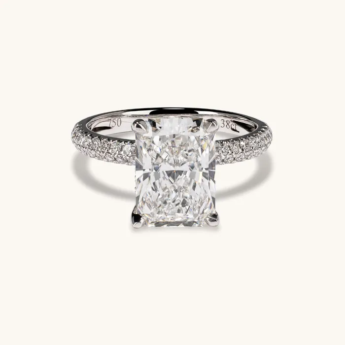 359 Radiant Lab Diamond Engagement Ring Happy Jewelers Rings