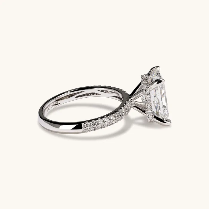 359 Radiant Lab Diamond Engagement Ring Happy Jewelers Rings