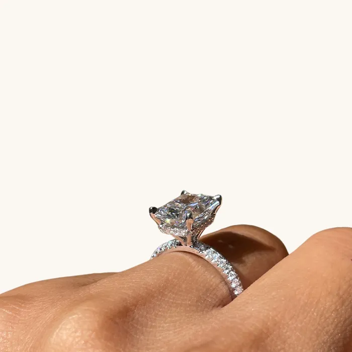 359 Radiant Lab Diamond Engagement Ring Happy Jewelers Rings