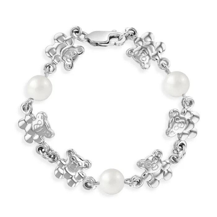 45 Bear Pearl Baby Toddler Bracelet Sterling Silver Baby Pearl Bracelets Bracelets 45 Bear Pearl Baby Toddler Bracelet Sterling Silver Baby Pearl Bracelets Bracelets