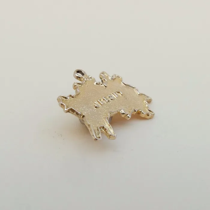 aliceden Charm Necklaces Vintage 9ct Gold Jersey Charm