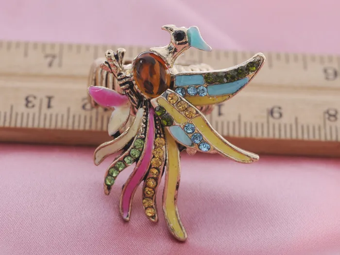 Alilang Antique Multicolored Colorful Phoenix Bird Ring Rings Alilang Antique Multicolored Colorful Phoenix Bird Ring Rings