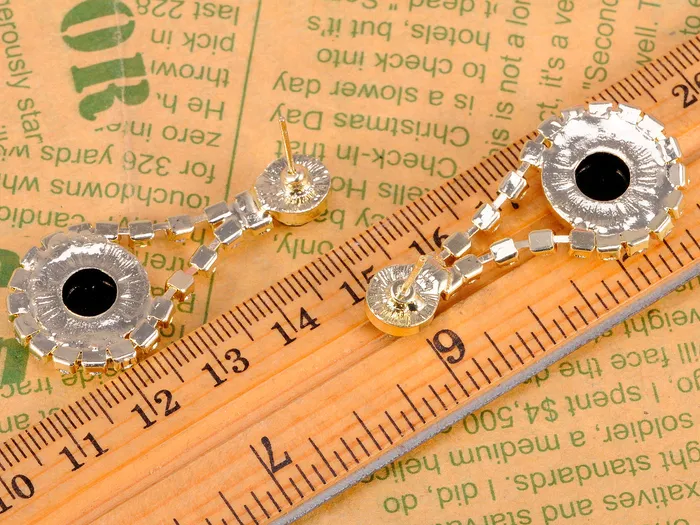 Alilang Earrings Royal Black Beaded Earrings Alilang Earrings Royal Black Beaded Earrings