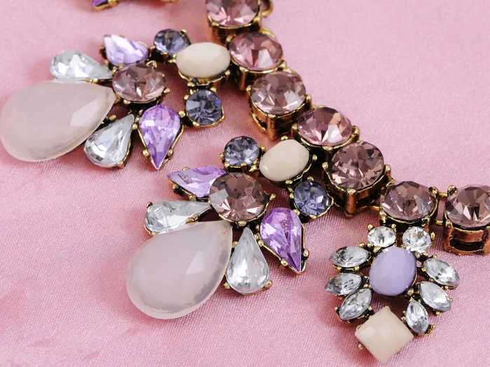 Alilang Necklaces D Amethyst Purple Bead Necklace Alilang Necklaces D Amethyst Purple Bead Necklace