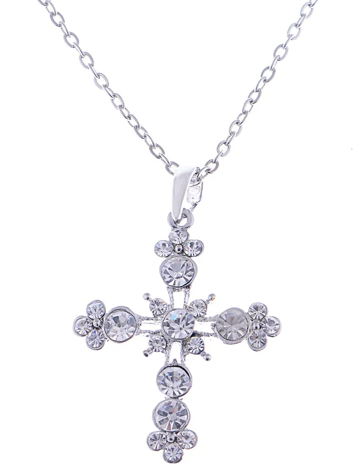 Alilang Necklaces Deate Flourish Holy Cross Pendant Necklace
