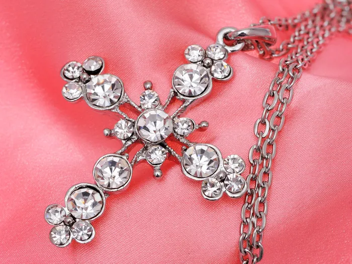 Alilang Necklaces Deate Flourish Holy Cross Pendant Necklace Alilang Necklaces Deate Flourish Holy Cross Pendant Necklace