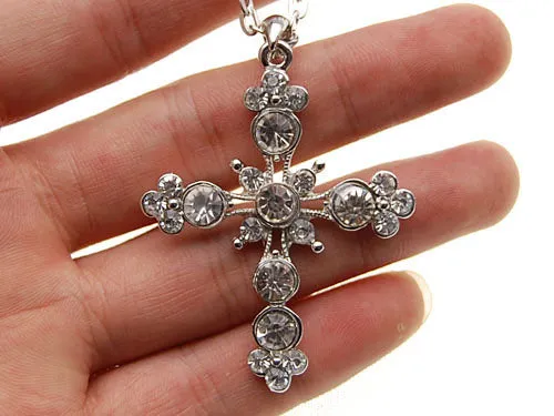 Alilang Necklaces Deate Flourish Holy Cross Pendant Necklace Alilang Necklaces Deate Flourish Holy Cross Pendant Necklace