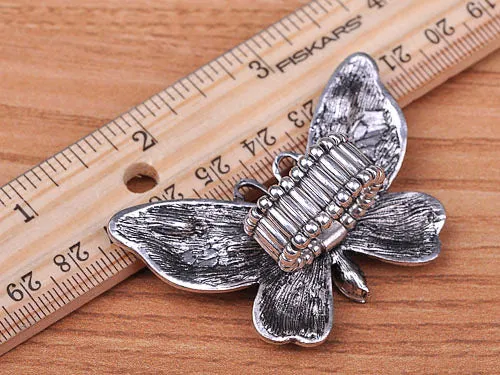 Alilang Victorian Vintage Butterfly Black Eye Ring Rings Alilang Victorian Vintage Butterfly Black Eye Ring Rings