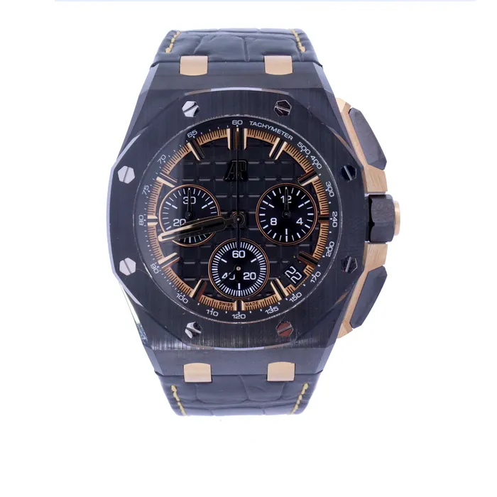 Audemars Piguet Royal Oak 43mm Black Dial Watch Ref 26420CEOOA127CR01 Happy Jewelers Watches