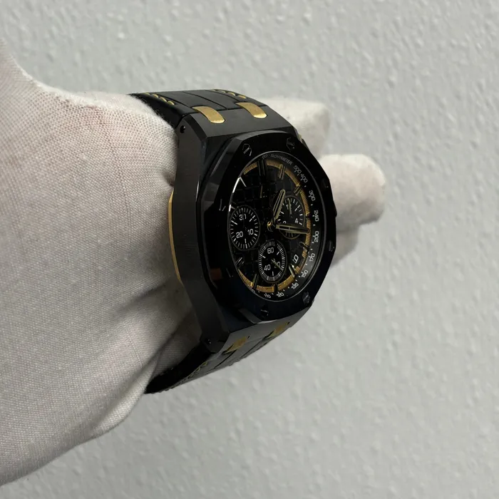 Audemars Piguet Royal Oak 43mm Black Dial Watch Ref 26420CEOOA127CR01 Happy Jewelers Watches