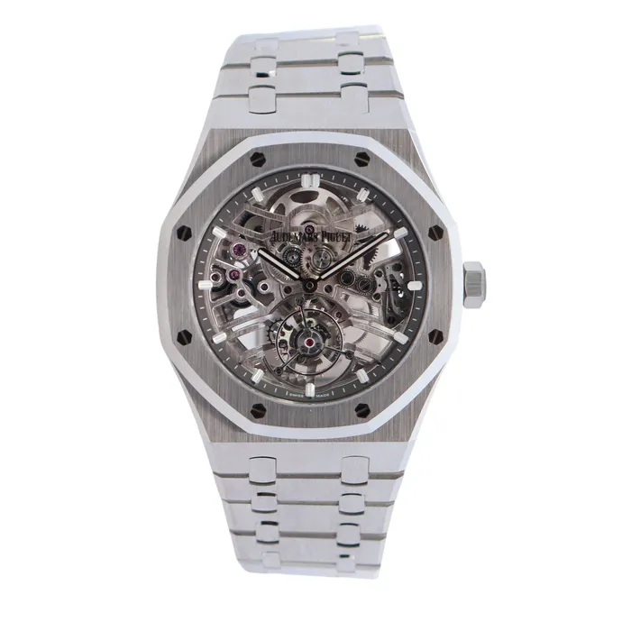 Audemars Piguet Royal Oak Skeleton Dial Watch Ref 26735STOO1320ST02 Happy Jewelers Watches