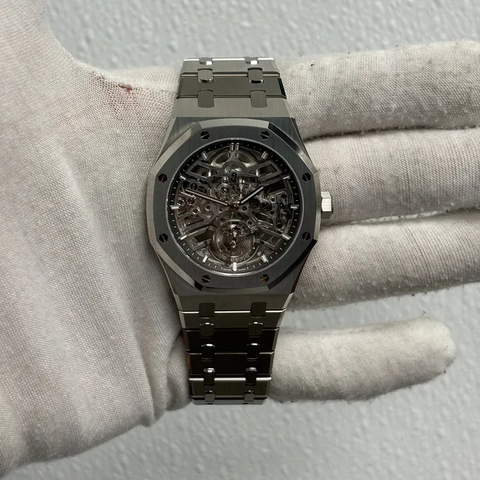 Audemars Piguet Royal Oak Skeleton Dial Watch Ref 26735STOO1320ST02 Happy Jewelers Watches Audemars Piguet Royal Oak Skeleton Dial Watch Ref 26735STOO1320ST02 Happy Jewelers Watches
