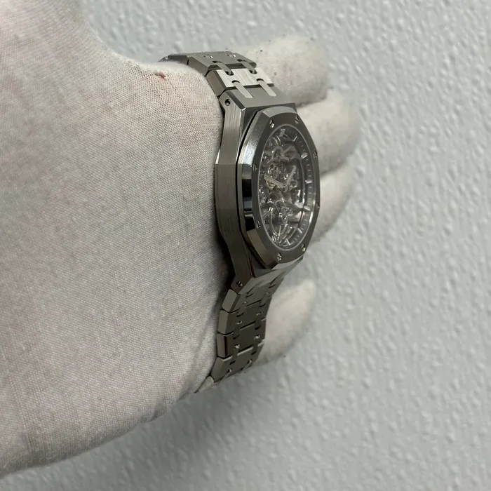 Audemars Piguet Royal Oak Skeleton Dial Watch Ref 26735STOO1320ST02 Happy Jewelers Watches Audemars Piguet Royal Oak Skeleton Dial Watch Ref 26735STOO1320ST02 Happy Jewelers Watches
