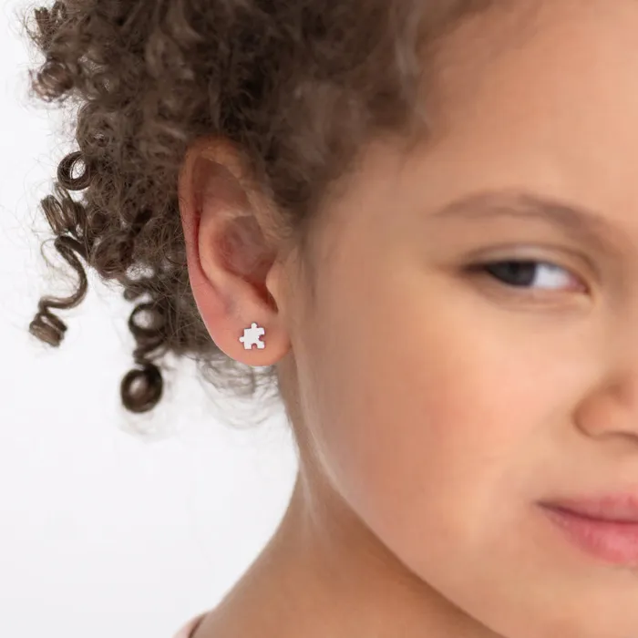 Baby Screw Back Earrings Earrings Puzzling Pair Kids Childrens Girls Earrings Screw Back Sterling Silver