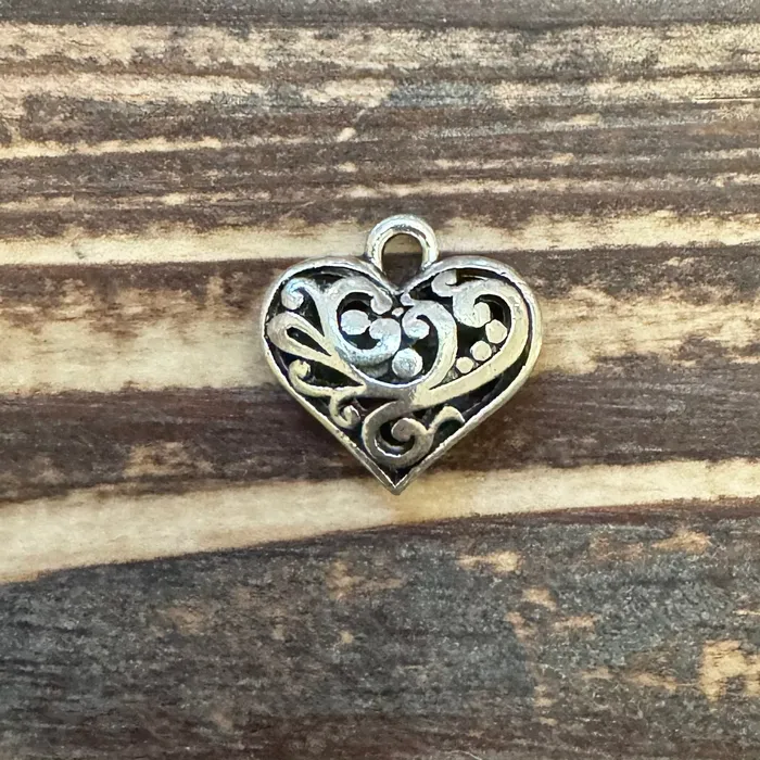 BCB0237 Antique Silver Puffy HeartWith Swirls Pendant 20mm Pkg 1 Premium Pewter Necklaces BCB0237 Antique Silver Puffy HeartWith Swirls Pendant 20mm Pkg 1 Premium Pewter Necklaces