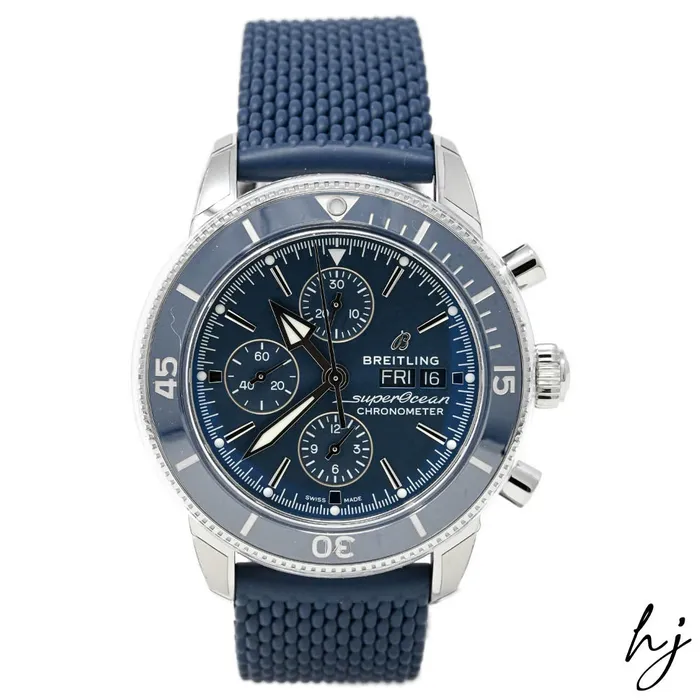 Bracelets Breitling Mens Superocean Heritage Stainless Steel 44mm Blue Chronograph Dial Watch Reference A13313 Happy Jewelers Bracelets Breitling Mens Superocean Heritage Stainless Steel 44mm Blue Chronograph Dial Watch Reference A13313 Happy Jewelers