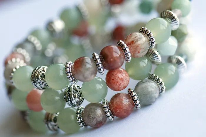 Bracelets Fierce Lynx Designs Fierce Acceptance Arusha Sunstone Jade Bracelet Set