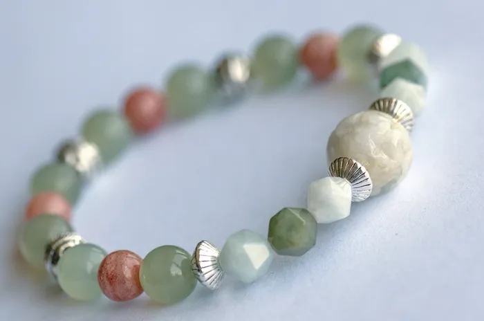 Bracelets Fierce Lynx Designs Fierce Acceptance Arusha Sunstone Jade Bracelet Set