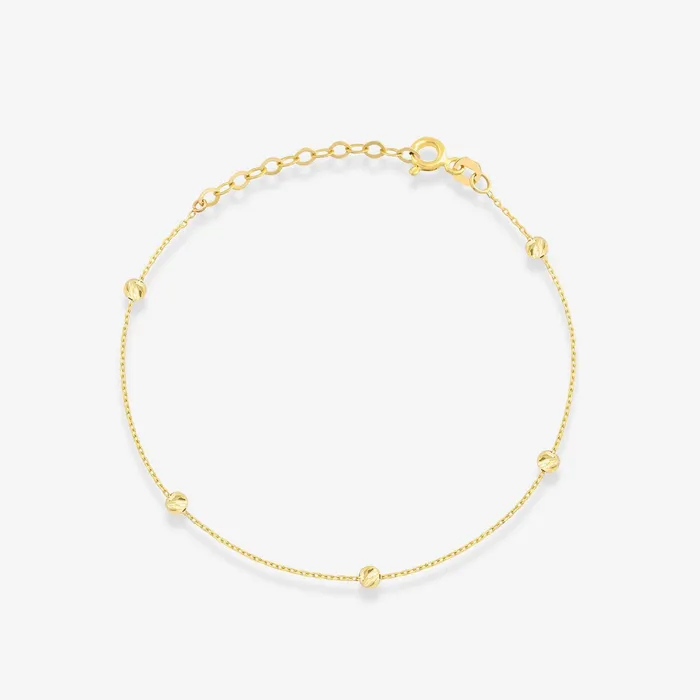 Bracelets Gelin Diamond Bead Station Bracelet