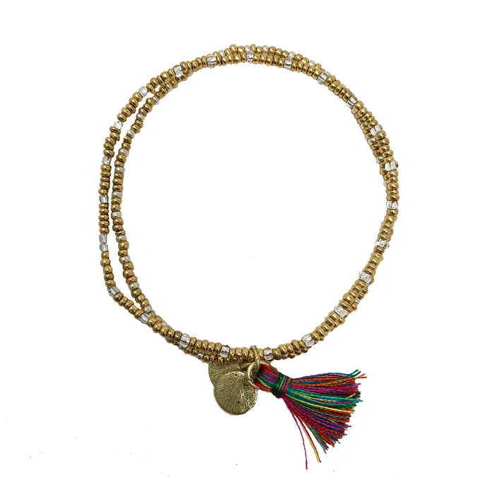 Bracelets Gold Coast Tassel Bracelet Multi WorldFinds
