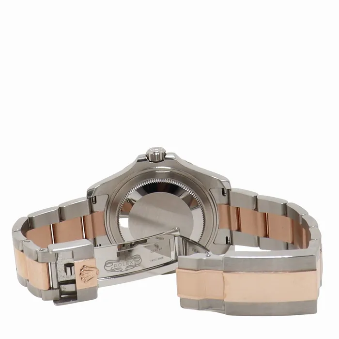Bracelets Rolex Yachtmaster 37mm Everose Gold Stainless Steel Chocolate Dot Dial Watch Reference 268621 Happy Jewelers