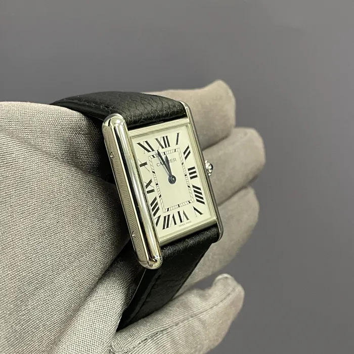 Cartier Tank 20mm White Dial Watch Ref WSTA0042 Happy Jewelers Watches Cartier Tank 20mm White Dial Watch Ref WSTA0042 Happy Jewelers Watches