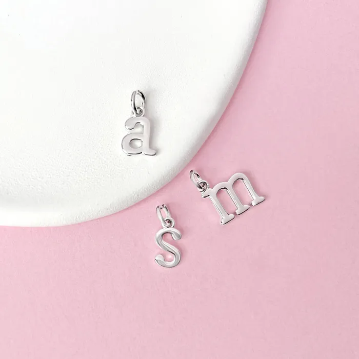 Charms Bracelets Letter Charm A Kids Childrens Girls for Charm Bracelet Sterling Silver