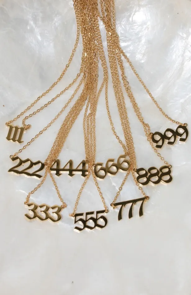 Chvker Jewelry Necklaces Angel Number Necklace