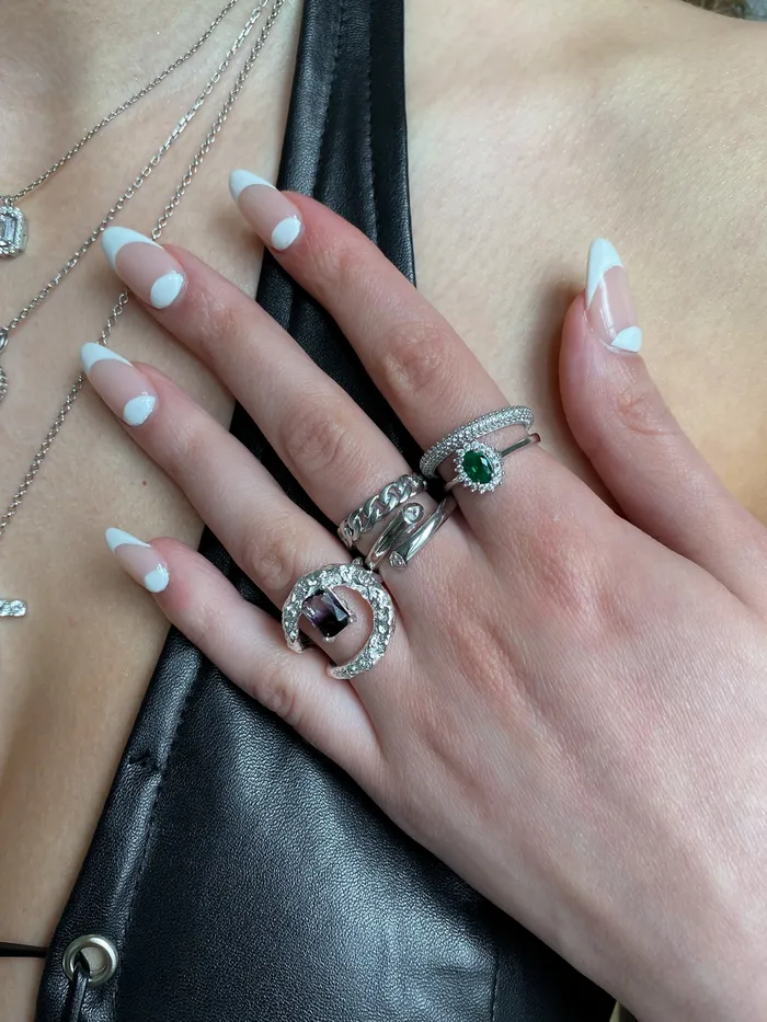 Chvker Jewelry Rings Silver Black Galactica 925 Ring