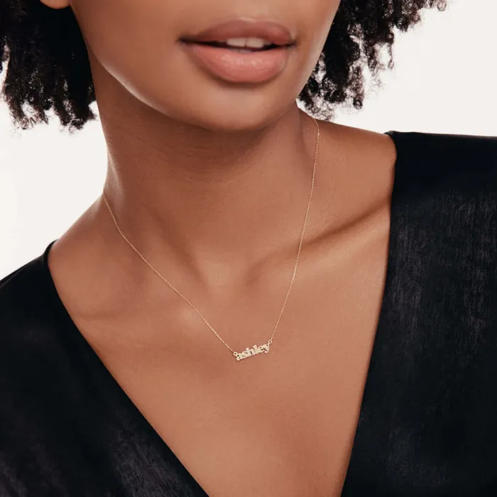 Dainty Custom Name Necklace Gelin Diamond Necklaces