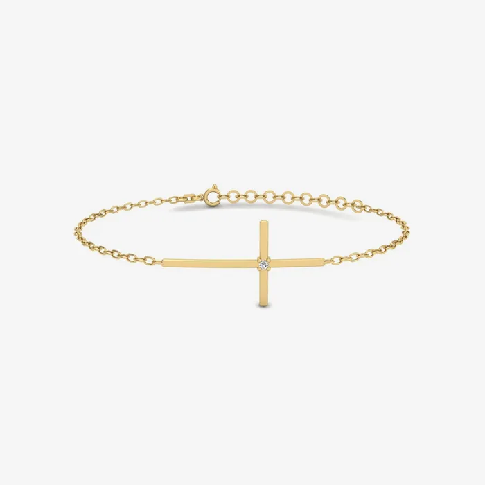 Diamond Cross Bracelet Gelin Diamond Bracelets