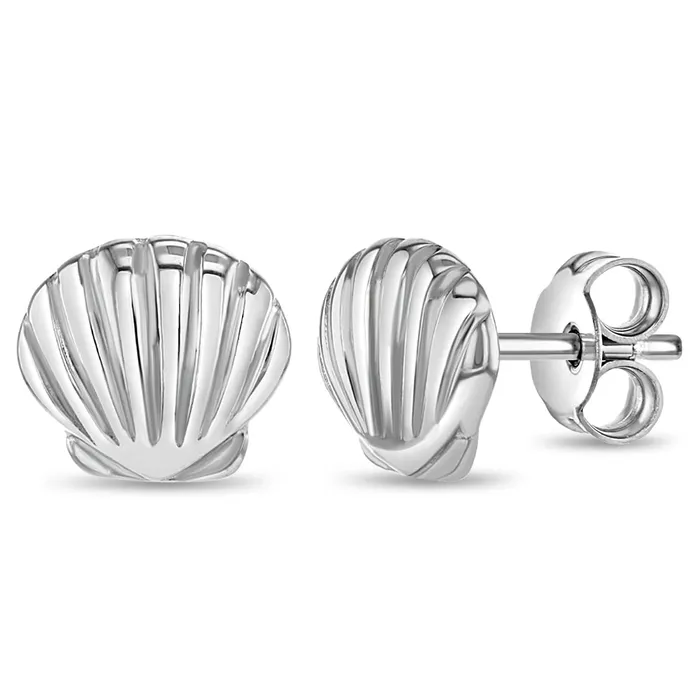 Earrings Kids Stud Earrings Lustrous Seashell Kids Childrens Girls Earrings Sterling Silver Earrings Kids Stud Earrings Lustrous Seashell Kids Childrens Girls Earrings Sterling Silver