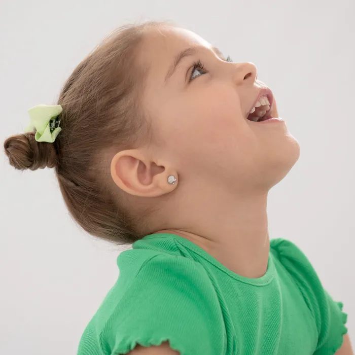 Earrings Kids Stud Earrings Lustrous Seashell Kids Childrens Girls Earrings Sterling Silver