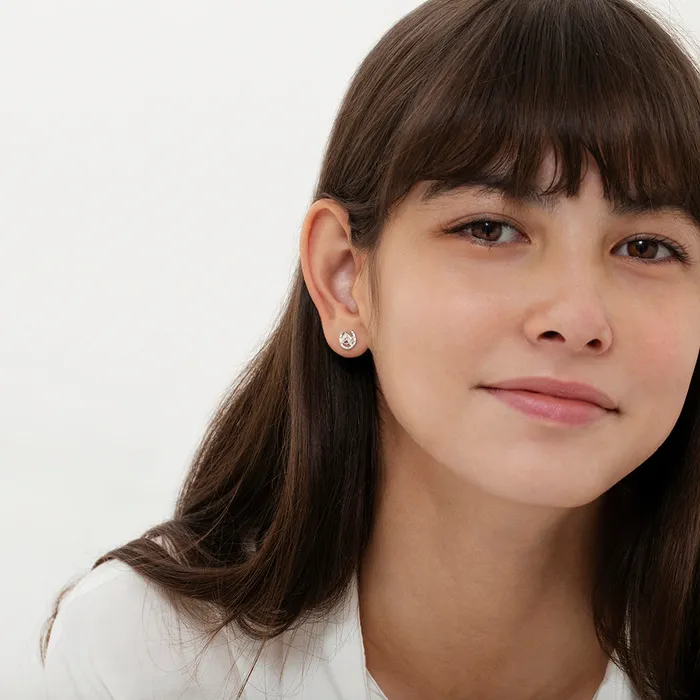 Earrings Winners Circle Horse Kids Childrens Girls Earrings Screw Back Sterling Silver Kids Screw Back Earrings