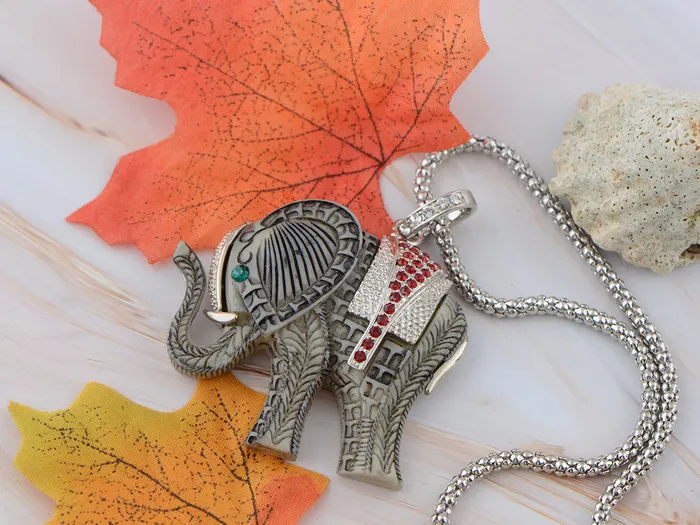 Elephant Reproduction Carved Animal Pendant Necklace Alilang Necklaces Elephant Reproduction Carved Animal Pendant Necklace Alilang Necklaces