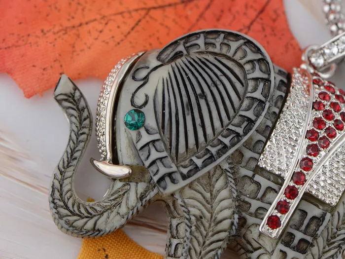 Elephant Reproduction Carved Animal Pendant Necklace Alilang Necklaces Elephant Reproduction Carved Animal Pendant Necklace Alilang Necklaces