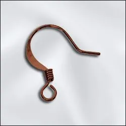 Findings Connection Earrings GC98AC Genuine Antique Copper Ear Wire With Coil22 Gauge Pkg 10 Findings Connection Earrings GC98AC Genuine Antique Copper Ear Wire With Coil22 Gauge Pkg 10