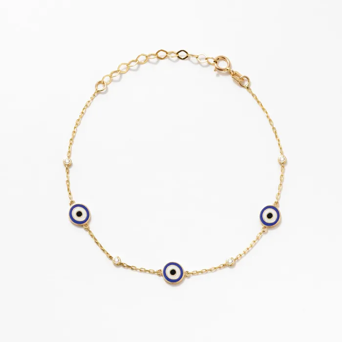 Gelin Diamond Bracelets Diamond Evil Eye Station Bracelet