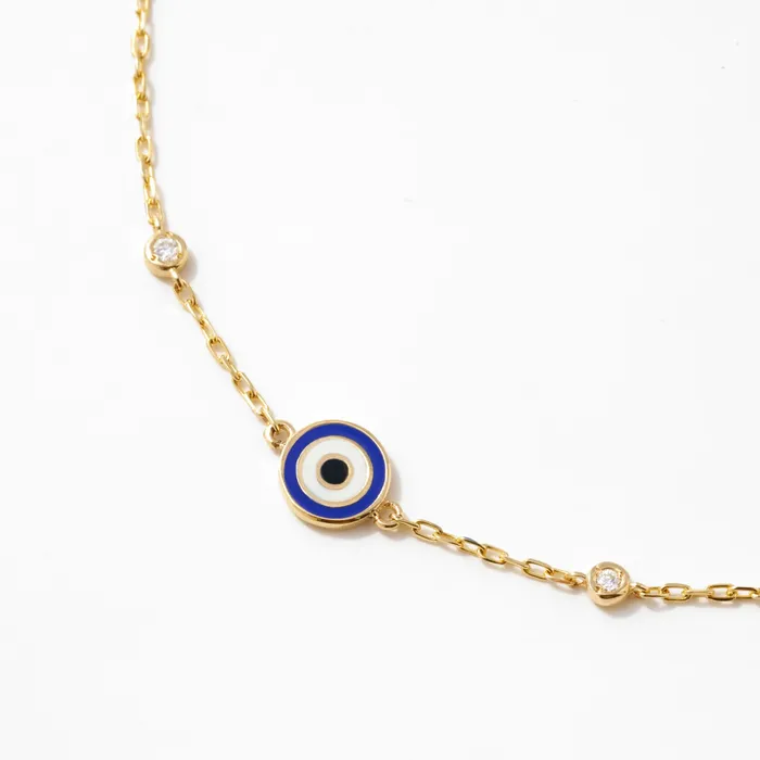 Gelin Diamond Bracelets Diamond Evil Eye Station Bracelet