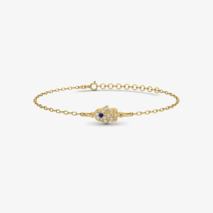 Gelin Diamond Diamond Pave Hamsa Bracelet Bracelets