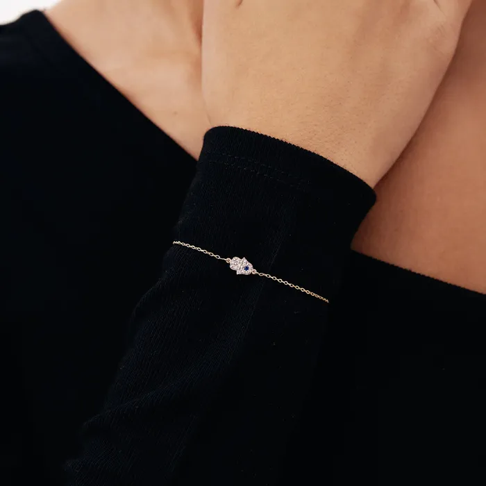 Gelin Diamond Diamond Pave Hamsa Bracelet Bracelets