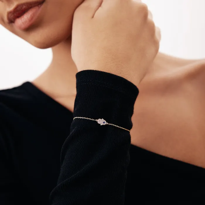 Gelin Diamond Diamond Pave Hamsa Bracelet Bracelets