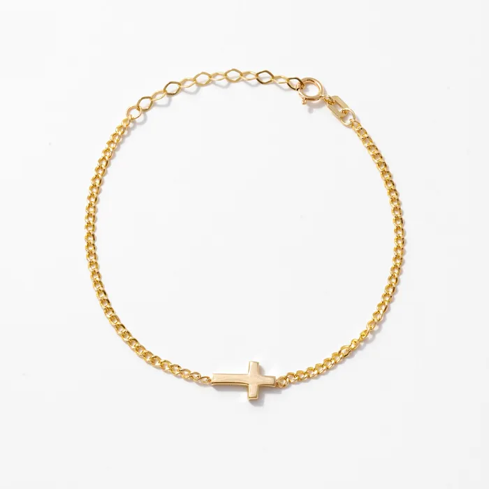 Gelin Diamond Tiny Cross Bracelet Bracelets