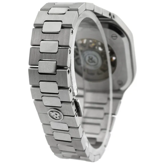 Happy Jewelers Bracelets Bell Ross Mens Limited Edition BR 05 Stainless Steel 40mm Skeleton Dial Watch Reference BR05AGRSKSTSST