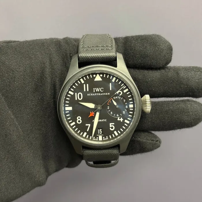 Happy Jewelers IWC Big Pilot 48mm Black Dial Watch Ref IW501901 Watches