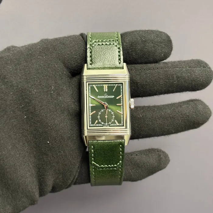 Happy Jewelers JaegerLeCoultre Reverso 27mm Green Dial Watch Ref Q3978430 Watches Happy Jewelers JaegerLeCoultre Reverso 27mm Green Dial Watch Ref Q3978430 Watches