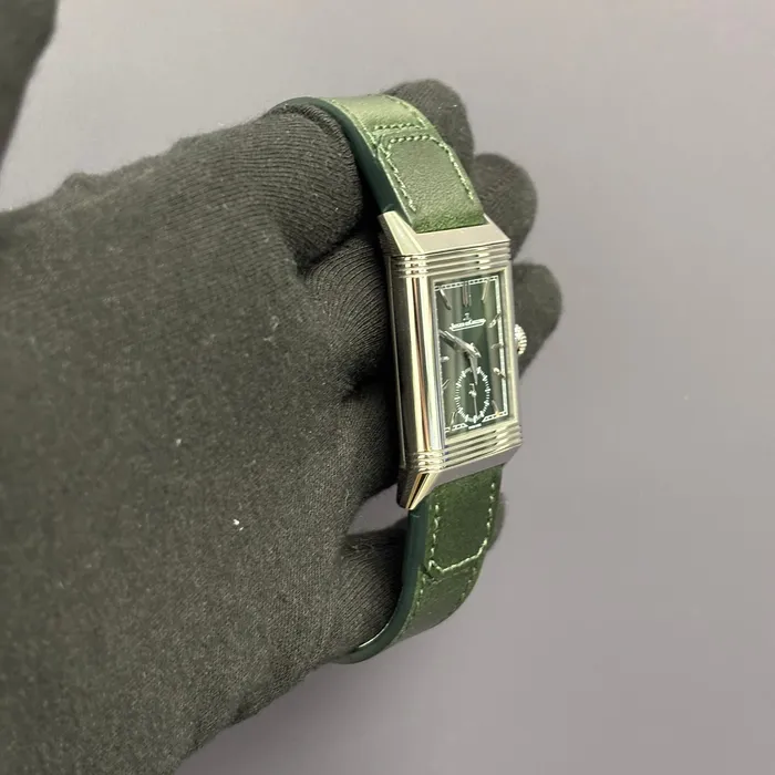 Happy Jewelers JaegerLeCoultre Reverso 27mm Green Dial Watch Ref Q3978430 Watches Happy Jewelers JaegerLeCoultre Reverso 27mm Green Dial Watch Ref Q3978430 Watches