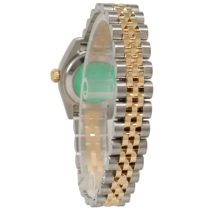 Happy Jewelers Rings Rolex Datejust Two Tone Yellow Gold Steel 26mm Champagne Diamond Dial Watch Reference 6917
