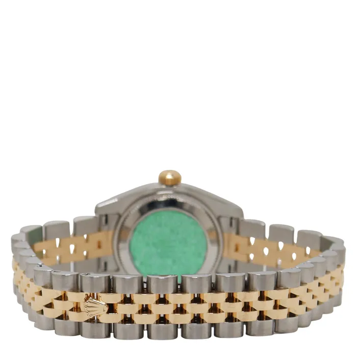 Happy Jewelers Rings Rolex Datejust Two Tone Yellow Gold Steel 26mm Champagne Diamond Dial Watch Reference 6917