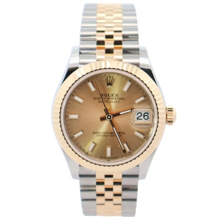 Happy Jewelers Rolex Datejust 31mm Champagne Dial Watch Ref 278273 Watches Happy Jewelers Rolex Datejust 31mm Champagne Dial Watch Ref 278273 Watches